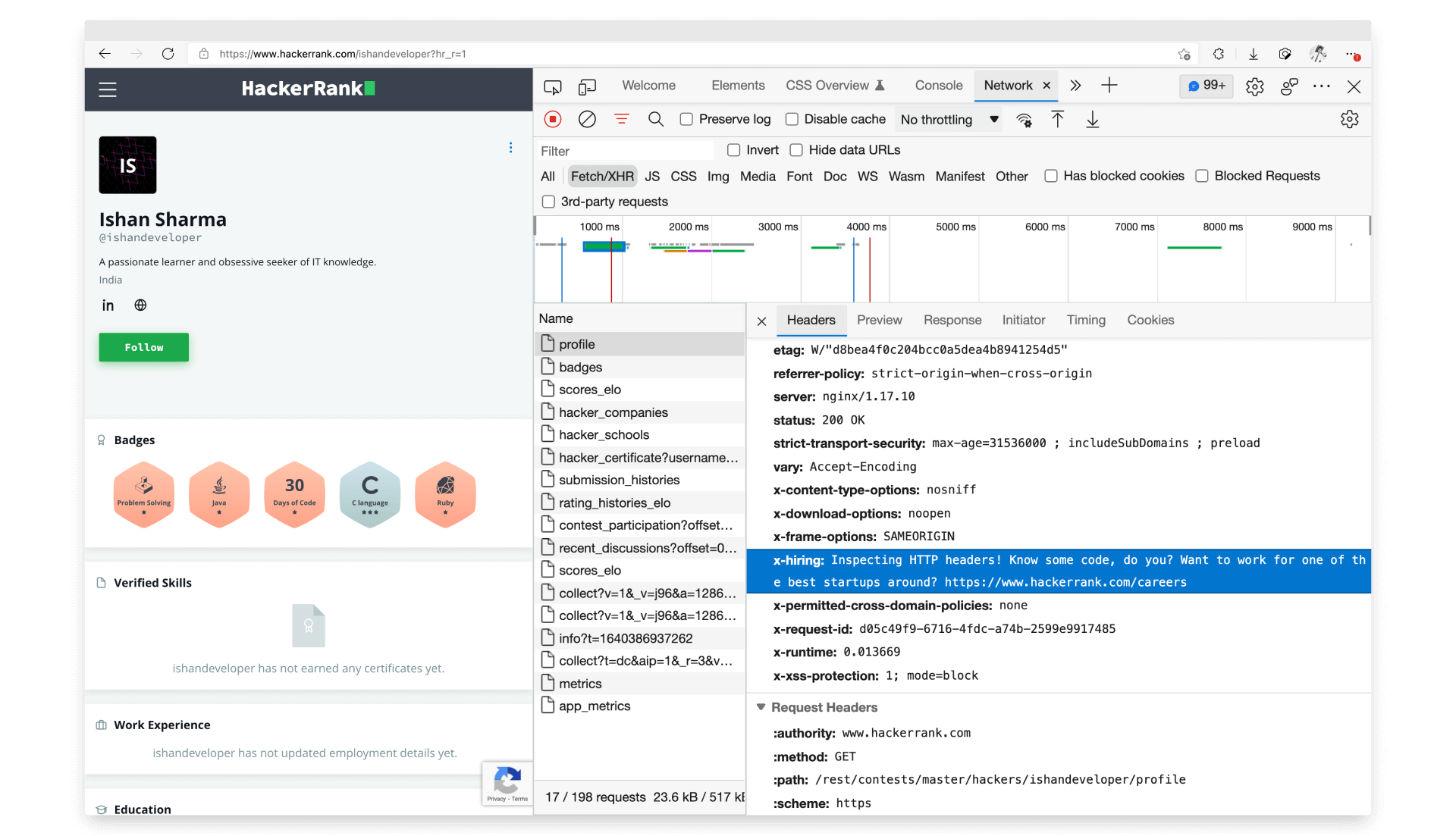 HackerRank : X-Hiring Easter Egg